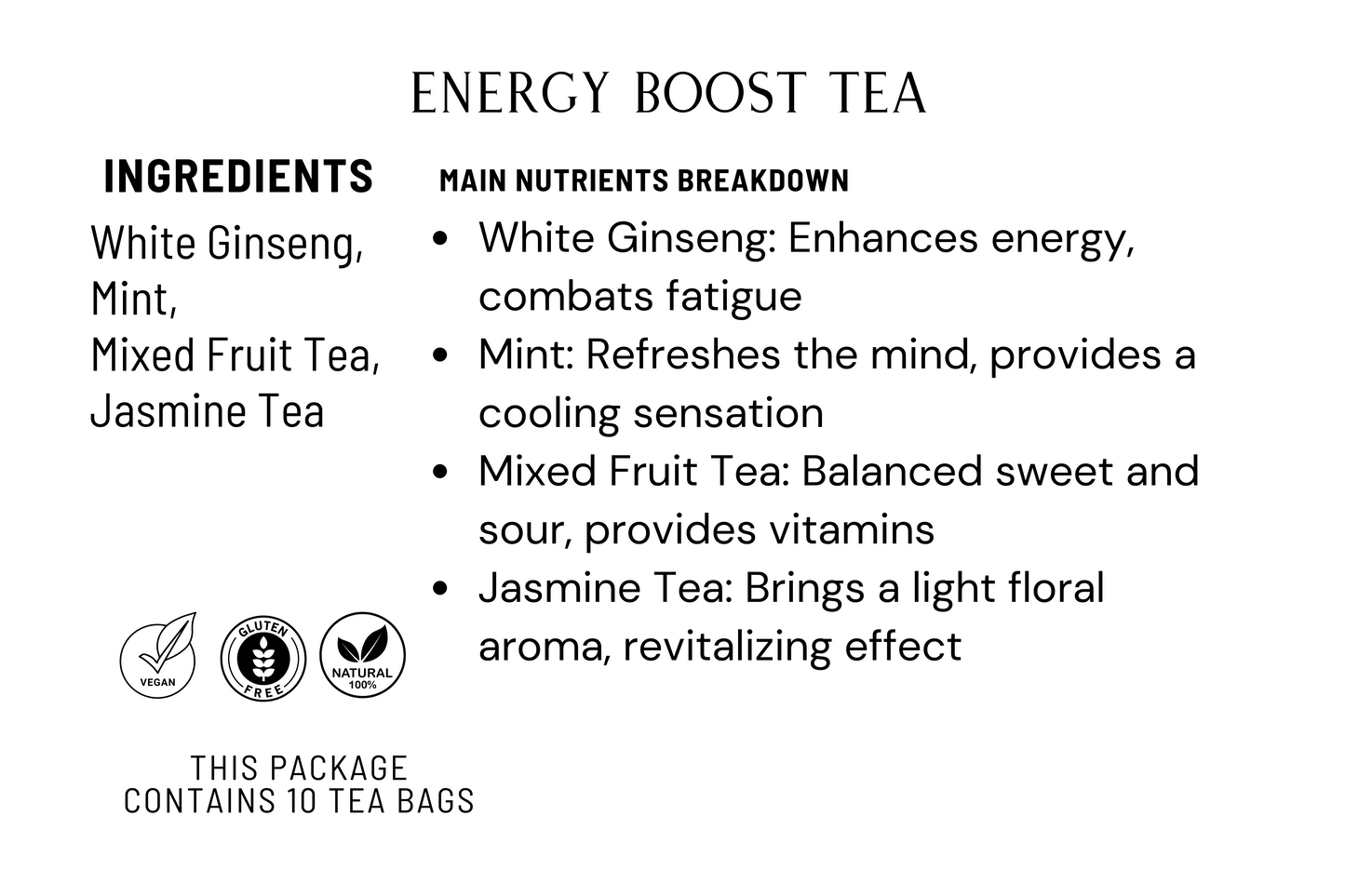 Energy Boost Tea