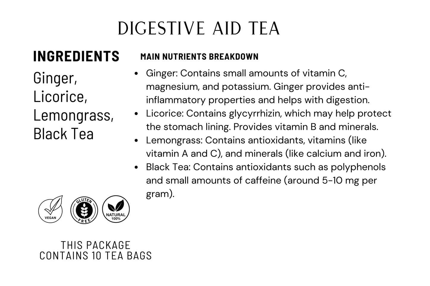 Digestiv aid tea